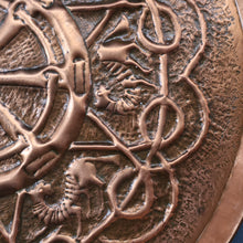 Load image into Gallery viewer, LARGE Early 20th Century Arts and Crafts Copper Decorative Tray or Wall Charger. 15 inches
