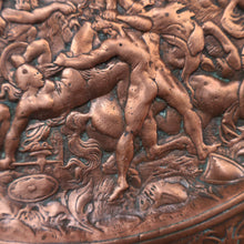 Load image into Gallery viewer, Antique 1850s Copper Electrotype After a Design by Antoine Vechte. Entitled the Battle of the Amazons. 9 inches
