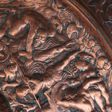 Load image into Gallery viewer, Antique 1850s Copper Electrotype After a Design by Antoine Vechte. Entitled the Battle of the Amazons. 9 inches
