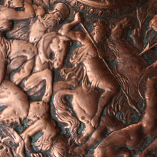 Load image into Gallery viewer, Antique 1850s Copper Electrotype After a Design by Antoine Vechte. Entitled the Battle of the Amazons. 9 inches
