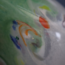 Load image into Gallery viewer, SCOTTISH GLASS: Large 1950s VASART Glass Vase of Bulbous Shape with Tutti-Frutti Swirls
