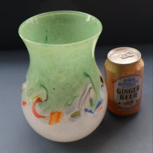 Load image into Gallery viewer, SCOTTISH GLASS: Large 1950s VASART Glass Vase of Bulbous Shape with Tutti-Frutti Swirls
