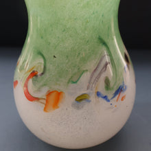 Load image into Gallery viewer, SCOTTISH GLASS: Large 1950s VASART Glass Vase of Bulbous Shape with Tutti-Frutti Swirls
