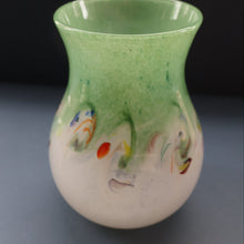 Load image into Gallery viewer, SCOTTISH GLASS: Large 1950s VASART Glass Vase of Bulbous Shape with Tutti-Frutti Swirls
