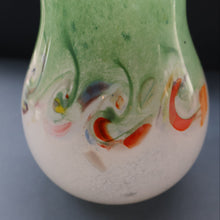 Load image into Gallery viewer, SCOTTISH GLASS: Large 1950s VASART Glass Vase of Bulbous Shape with Tutti-Frutti Swirls
