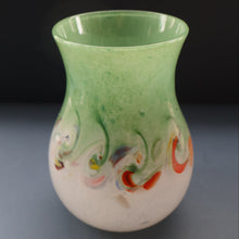 Load image into Gallery viewer, SCOTTISH GLASS: Large 1950s VASART Glass Vase of Bulbous Shape with Tutti-Frutti Swirls
