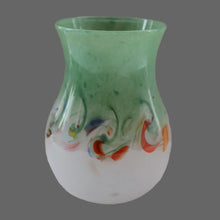 Load image into Gallery viewer, SCOTTISH GLASS: Large 1950s VASART Glass Vase of Bulbous Shape with Tutti-Frutti Swirls
