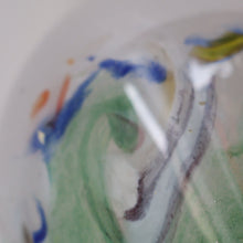 Load image into Gallery viewer, SCOTTISH GLASS: Large 1950s VASART Glass Vase of Bulbous Shape with Tutti-Frutti Swirls
