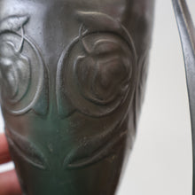 Load image into Gallery viewer, ARCHIBALD KNOX. Antique Tudric (0226) Pewter Bomb Vase with Embossed Decoration; c 1910
