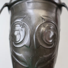Load image into Gallery viewer, ARCHIBALD KNOX. Antique Tudric (0226) Pewter Bomb Vase with Embossed Decoration; c 1910
