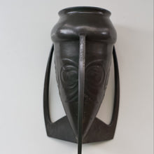 Load image into Gallery viewer, ARCHIBALD KNOX. Antique Tudric (0226) Pewter Bomb Vase with Embossed Decoration; c 1910
