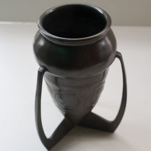 Load image into Gallery viewer, ARCHIBALD KNOX. Antique Tudric (0226) Pewter Bomb Vase with Embossed Decoration; c 1910
