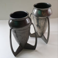 Load image into Gallery viewer, ARCHIBALD KNOX. Antique Tudric (0226) Pewter Bomb Vase with Embossed Decoration; c 1910
