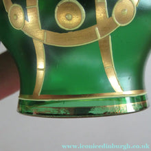 Load image into Gallery viewer, Antique 1905 Art Nouveau Bohemian Gold Enamel Pair of Vases
