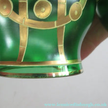 Load image into Gallery viewer, Antique 1905 Art Nouveau Bohemian Gold Enamel Pair of Vases
