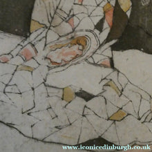 Load image into Gallery viewer, Original Pencil Signed Colour Etching &amp; Aquatint by William Lee Hankey. The Patchwork Quilt; c 1910. FRAMED

