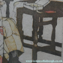 Load image into Gallery viewer, Original Pencil Signed Colour Etching &amp; Aquatint by William Lee Hankey. The Patchwork Quilt; c 1910. FRAMED
