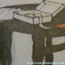 Load image into Gallery viewer, Original Pencil Signed Colour Etching &amp; Aquatint by William Lee Hankey. The Patchwork Quilt; c 1910. FRAMED
