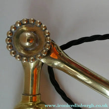 Load image into Gallery viewer, LARGE Antique EDWARDIAN "Flower" Desk Lamp. Fabulous DUGDILLS Art Nouveau Design with Original Metal Shade

