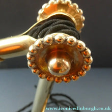 Load image into Gallery viewer, LARGE Antique EDWARDIAN "Flower" Desk Lamp. Fabulous DUGDILLS Art Nouveau Design with Original Metal Shade
