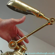 Load image into Gallery viewer, LARGE Antique EDWARDIAN "Flower" Desk Lamp. Fabulous DUGDILLS Art Nouveau Design with Original Metal Shade
