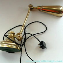 Load image into Gallery viewer, LARGE Antique EDWARDIAN "Flower" Desk Lamp. Fabulous DUGDILLS Art Nouveau Design with Original Metal Shade
