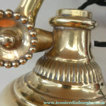 Load image into Gallery viewer, LARGE Antique EDWARDIAN "Flower" Desk Lamp. Fabulous DUGDILLS Art Nouveau Design with Original Metal Shade
