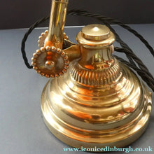 Load image into Gallery viewer, LARGE Antique EDWARDIAN "Flower" Desk Lamp. Fabulous DUGDILLS Art Nouveau Design with Original Metal Shade
