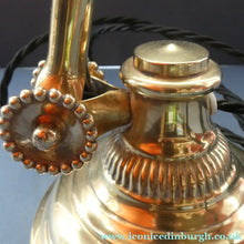 Load image into Gallery viewer, LARGE Antique EDWARDIAN "Flower" Desk Lamp. Fabulous DUGDILLS Art Nouveau Design with Original Metal Shade
