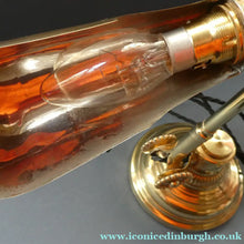 Load image into Gallery viewer, LARGE Antique EDWARDIAN "Flower" Desk Lamp. Fabulous DUGDILLS Art Nouveau Design with Original Metal Shade
