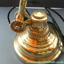 Load image into Gallery viewer, LARGE Antique EDWARDIAN "Flower" Desk Lamp. Fabulous DUGDILLS Art Nouveau Design with Original Metal Shade
