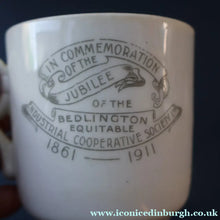 Load image into Gallery viewer, ANTIQUE 1911 Edwardian Cup by Co-operative Wholesale Society Ltd with BEDLINGTON TERRIER Decoration
