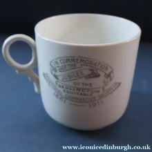 Load image into Gallery viewer, ANTIQUE 1911 Edwardian Cup by Co-operative Wholesale Society Ltd with BEDLINGTON TERRIER Decoration
