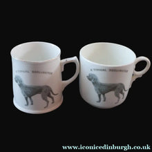 Load image into Gallery viewer, ANTIQUE 1911 Edwardian Cup by Co-operative Wholesale Society Ltd with BEDLINGTON TERRIER Decoration
