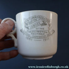 Load image into Gallery viewer, ANTIQUE 1911 Edwardian Cup by Co-operative Wholesale Society Ltd with BEDLINGTON TERRIER Decoration

