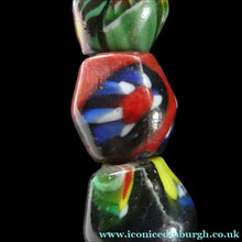 Load image into Gallery viewer, 1920s Antique MORRETTI Venetian Glass Millefiori Bead Necklace. 39 Beads in Total - Venetian Glass Beads
