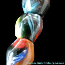 Load image into Gallery viewer, 1920s Antique MORRETTI Venetian Glass Millefiori Bead Necklace. 39 Beads in Total - Venetian Glass Beads
