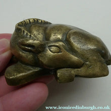 Load image into Gallery viewer, 1920s Miniature Sculpture/ Paperweight  of the Deer by Iris Cooke
