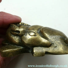 Load image into Gallery viewer, 1920s Miniature Sculpture/ Paperweight  of the Deer by Iris Cooke
