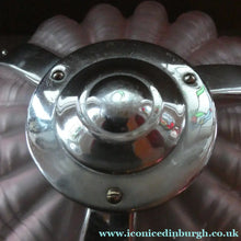 Load image into Gallery viewer, Vintage 1920s ART DECO Pressed Pink Glass Pendant Lamp Shade - in the form of a clam shell
