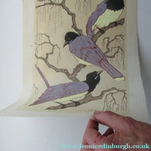Load image into Gallery viewer, 1920s Art Deco Colour Woodcut by Martin Erich Philipp. Crows Ravens
