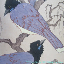 Load image into Gallery viewer, 1920s Art Deco Colour Woodcut by Martin Erich Philipp. Crows Ravens
