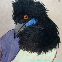 Load image into Gallery viewer, 1920s Art Deco Colour Woodcut by Martin Erich Philipp. Crows Ravens
