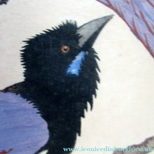 Load image into Gallery viewer, 1920s Art Deco Colour Woodcut by Martin Erich Philipp. Crows Ravens
