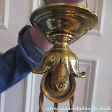 Load image into Gallery viewer, Art Nouveau Single Rise and Fall Light Fitting Vaseline Shade
