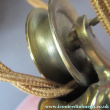 Load image into Gallery viewer, Art Nouveau Single Rise and Fall Light Fitting Vaseline Shade

