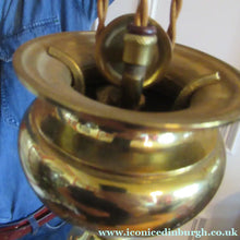 Load image into Gallery viewer, Art Nouveau Single Rise and Fall Light Fitting Vaseline Shade

