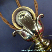 Load image into Gallery viewer, Art Nouveau Single Rise and Fall Light Fitting Vaseline Shade
