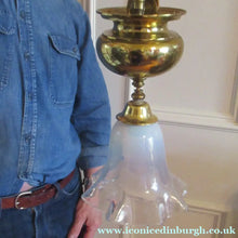 Load image into Gallery viewer, Art Nouveau Single Rise and Fall Light Fitting Vaseline Shade
