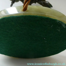 Load image into Gallery viewer, 1920s AUSTRIAN Bronze Table Lamp in the Form of a Tree with Cold Painted Budgerigars. Nice Green Onyx Base
